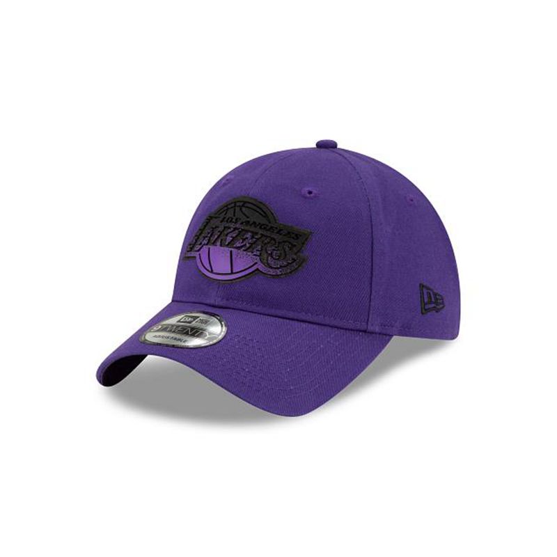 NBA Los Angeles Lakers Back Half 9Twenty Adjustable (KHT6643) - Purple New Era Caps